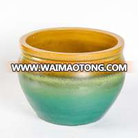 Eco-friendly Chinese glazed ceramic flower pot for garden plants