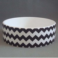 cheap custom design logo bulk packing white ceramic dog bowl for US market W0278