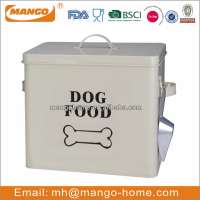 Rectangular Metal Dog Food Storage Containers