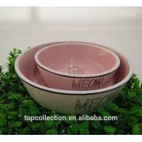 good price bulk ceramic round pet bowl for cat or dog